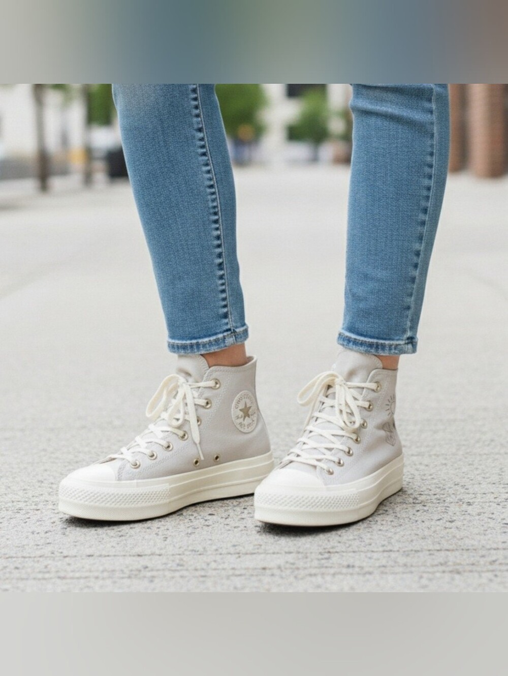 Converse CTAS Lift Hi Platform Golden Elements Womens Size 11 Beige Shoes